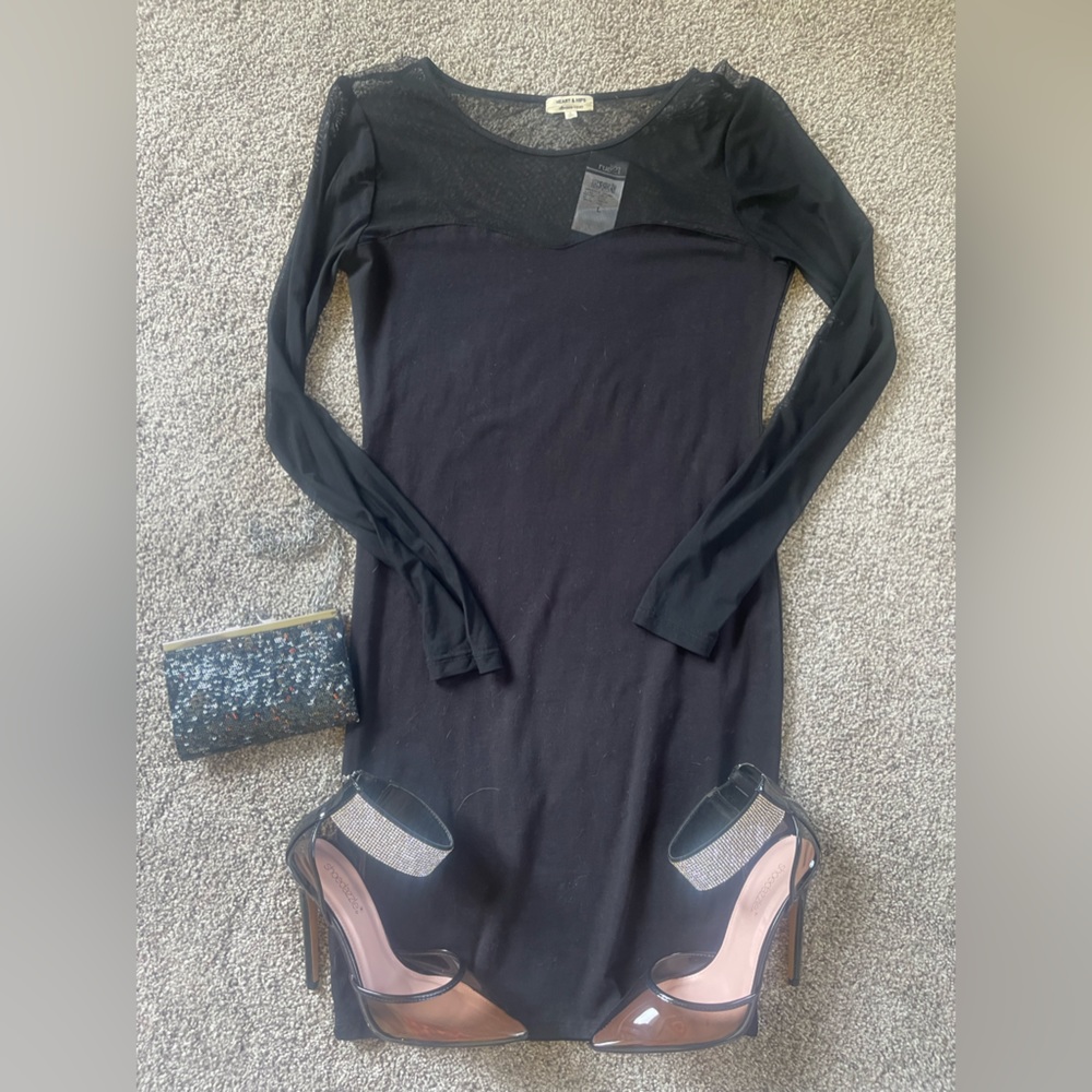 NWT LONG SLEEVE MINI DRESS 🖤🔥